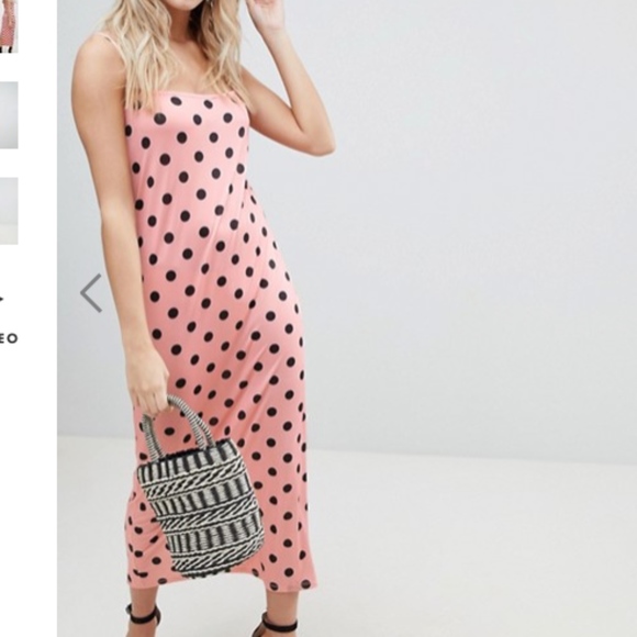ASOS Dresses & Skirts - Pink polka dot maxi dress ASOS Dresses & Skirts - Pink polka dot maxi dress